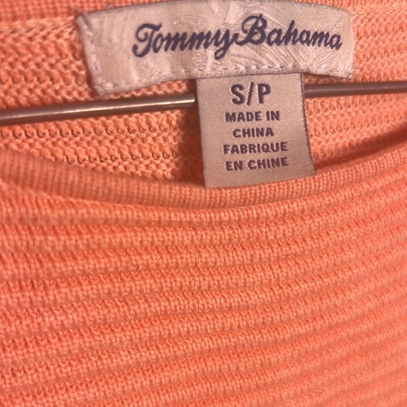 S/M/L TommyBahama Top Rib Fabric RoundNeck Short Sleeve Summer/Spring Cute Fancy - Picture 7 of 7